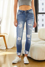Load image into Gallery viewer, Kan Can Distressed Skinny Jeans