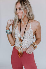 Load image into Gallery viewer, Crochet Lace Bralette - White