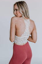 Load image into Gallery viewer, Crochet Lace Bralette - White