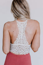 Load image into Gallery viewer, Crochet Lace Bralette - White