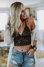 Load image into Gallery viewer, Crochet Lace Bralette - Black