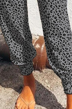 Load image into Gallery viewer, Breezy Leopard Joggers - Black