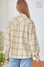 Load image into Gallery viewer, PLUS Size Plaid Shacket
