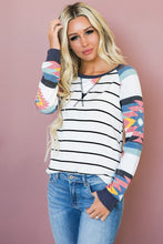 Load image into Gallery viewer, Aztec Striped Long Sleeve Top
