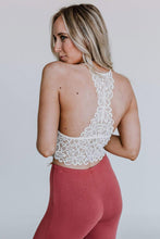 Load image into Gallery viewer, Crochet Lace Bralette - White
