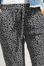 Load image into Gallery viewer, Breezy Leopard Joggers - Black
