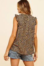 Load image into Gallery viewer, Leopard Ruffle Top
